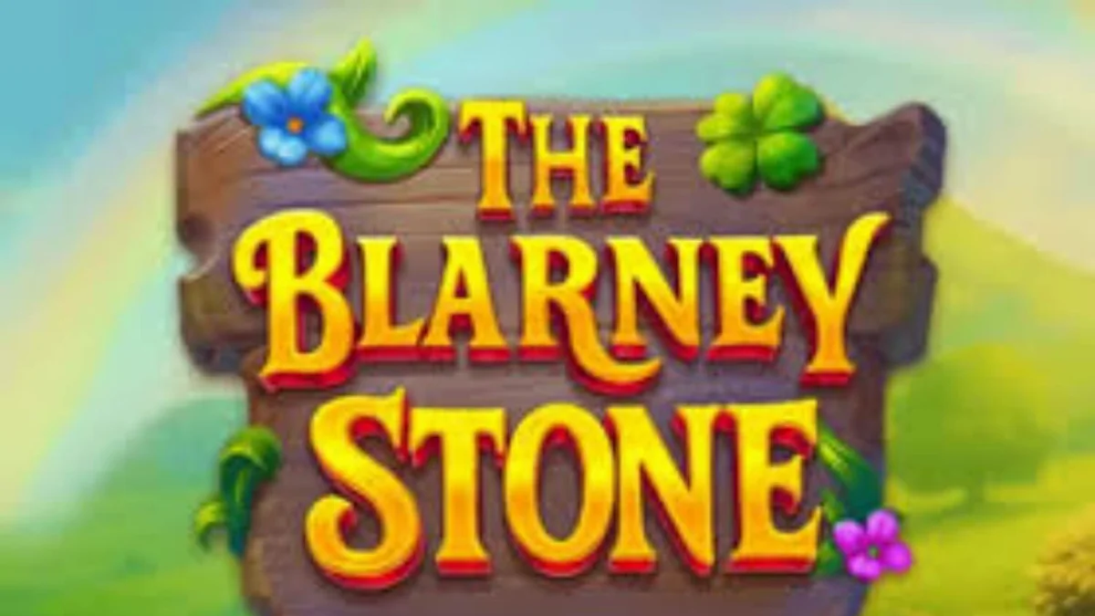 Tampilan visual slot The Blarney Stone dengan tema Irlandia dan leprechaun